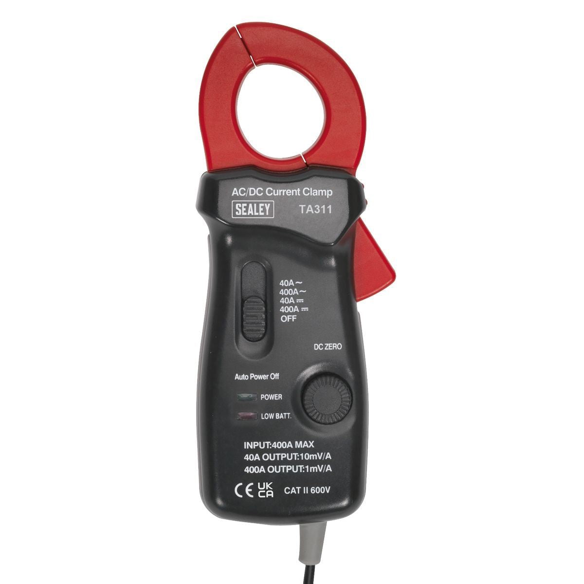 Sealey TA311 Current Clamp 40A/400A AC/DC Ø28mm