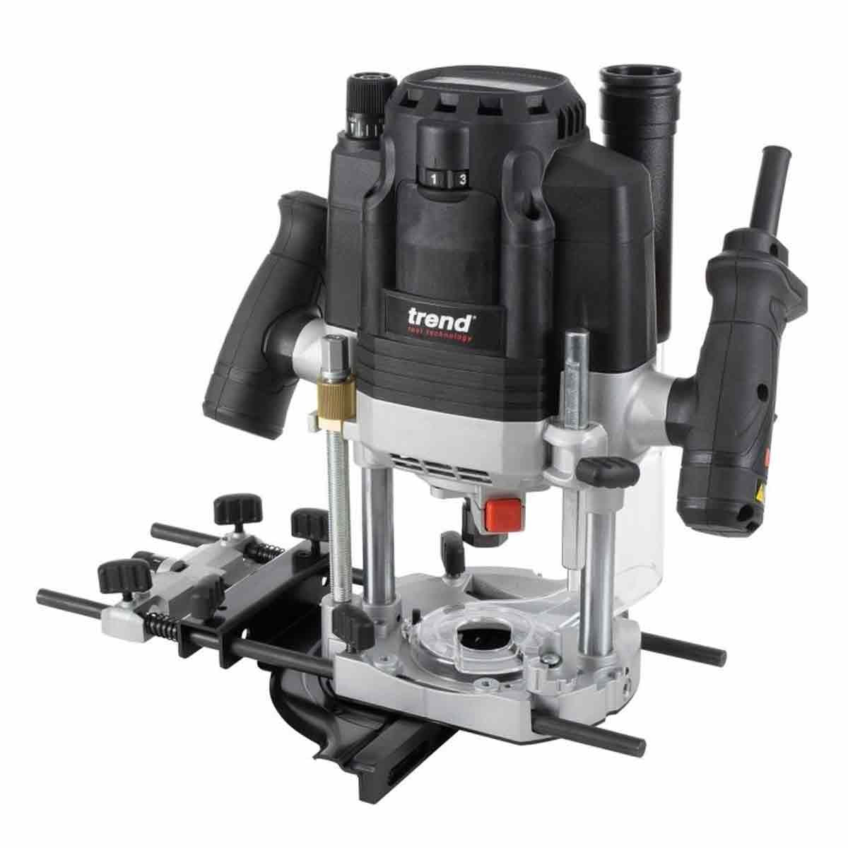 Trend T8EK 1/2in Dual Mode Plunge Router 240V with 35 Piece Cutter Set & Case