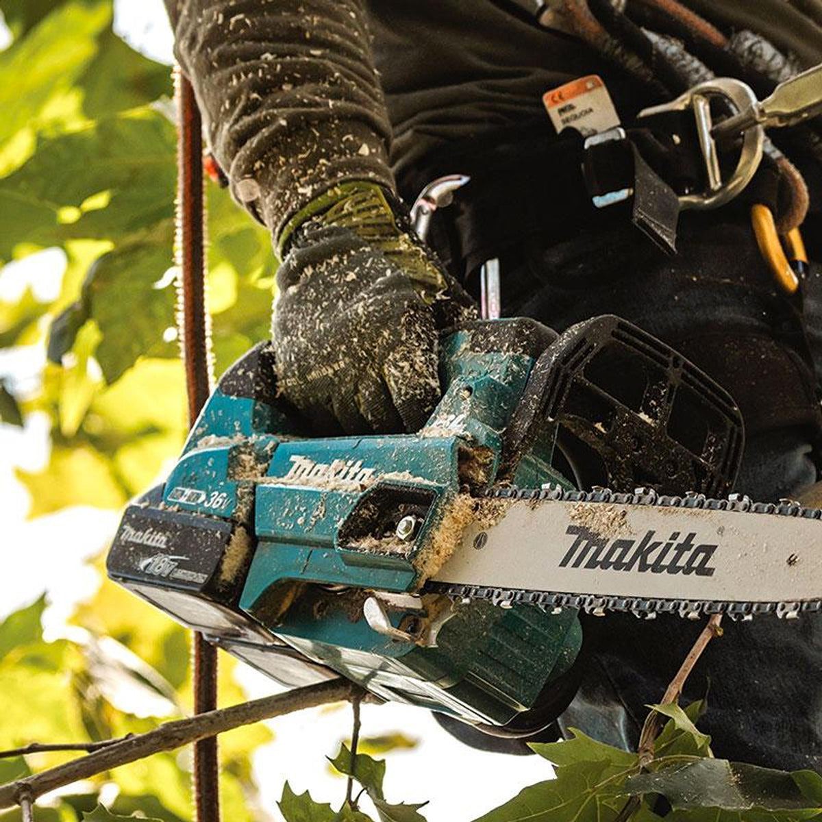 Makita DUC256Z 36V Brushless 25cm Chainsaw with 2 x 5.0Ah Battery & Charger