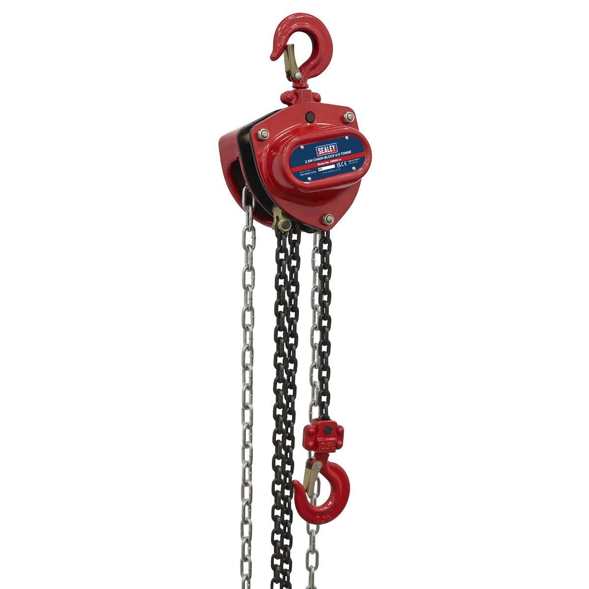 Sealey CB500 Chain Block 0.5 Tonne 2.5m Drop