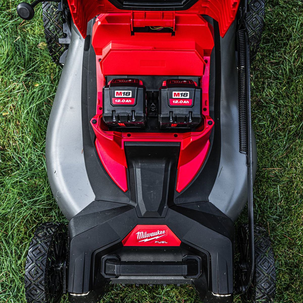 Milwaukee M18F2LM53 36V FUEL Brushless 53cm Self Propelled Lawn Mower with 2 x 12.0Ah Battery & Charger