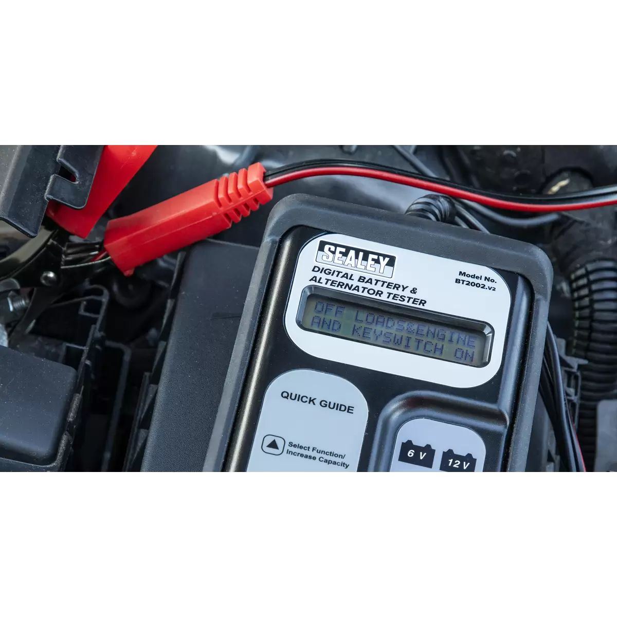 Sealey BT2002 6/12V Digital Battery and Alternator Tester