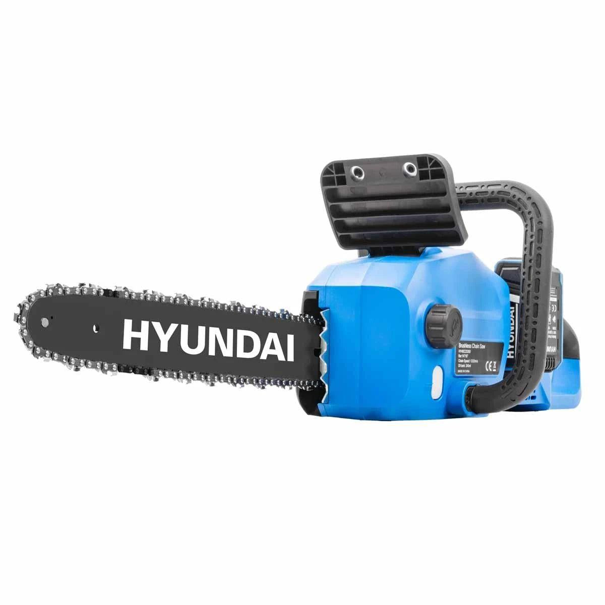 Hyundai HY40CCS350 2 x 20V 4Ah Brushless Cordless Chainsaw 350mm with 2 x 4.0Ah Batteries and Charger