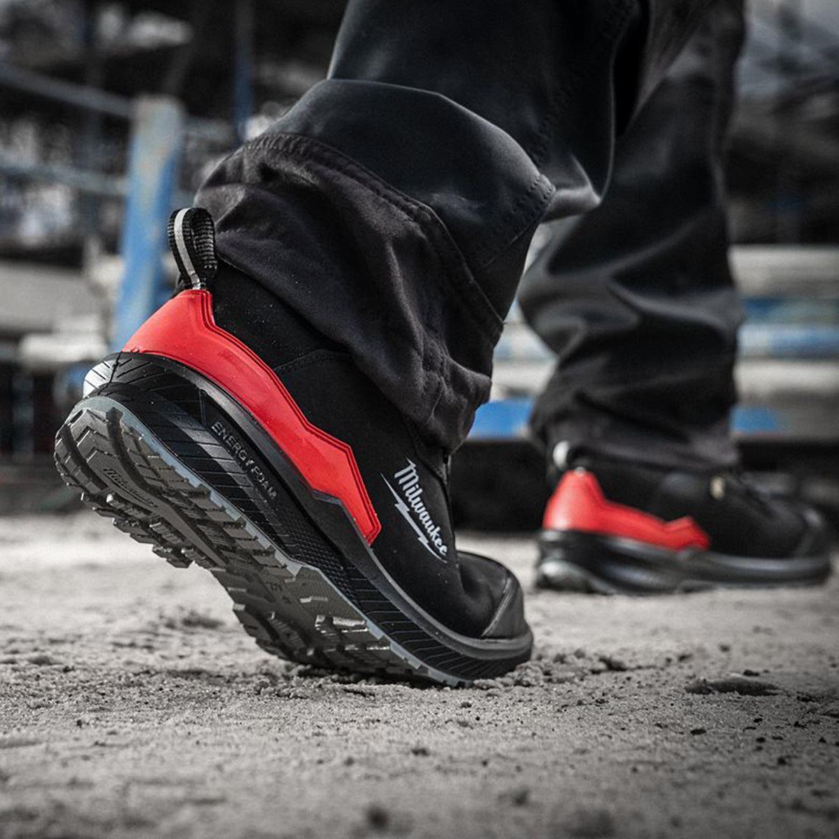 Milwaukee Flextred S3S Safety Trainers Black Size 10 - 4932493722