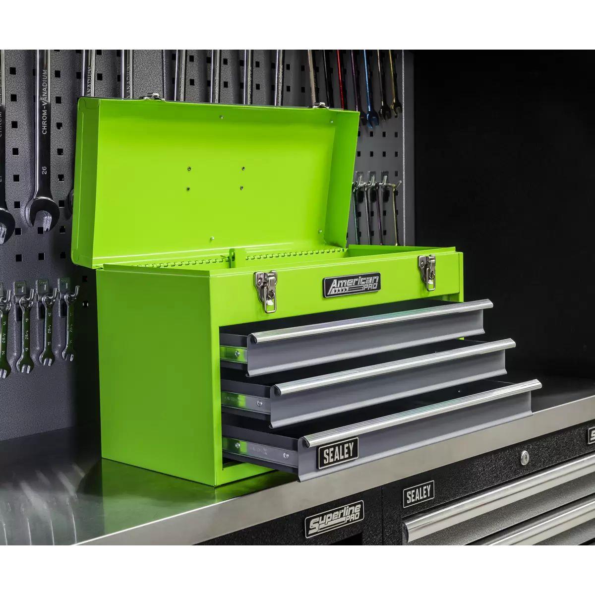 Sealey AP9243BBHV Tool Chest 3 Drawer Portable with Ball-Bearing Slides