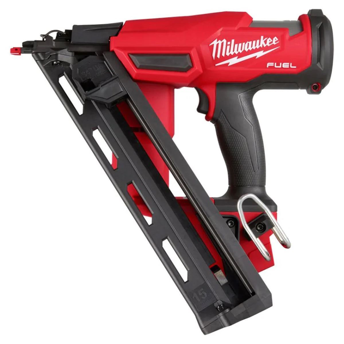 Milwaukee M18FN15GA-0 18V Brushless Angled Finish Nailer with 1 x 12.0Ah Battery & Charger