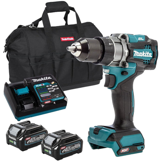 Makita HP001GZ 40V Brushless Combi Drill with 2 x 2.5Ah Battery Charger & Bag