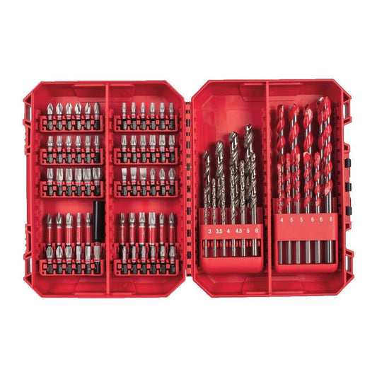 Milwaukee 80 Piece Shockwave Impact Duty Screwdriver & Drill Bit Set 4932501309