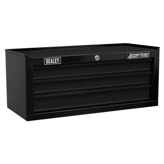 Sealey AP22309BK American PRO Mid-Box Tool Chest 3 Drawer Black