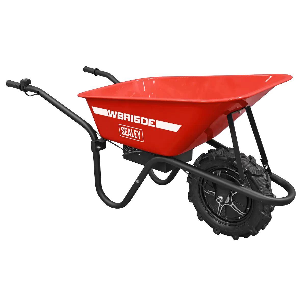 Sealey WBR150E Electric Wheelbarrow Weight Capacity 150kg & 75L Bucket Capacity 240V/500W