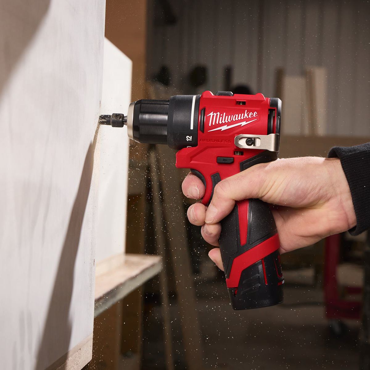 Milwaukee M12BLDDRC-0 12V Brushless Drill Driver with 1 x 6.0Ah Battery Charger & Bag