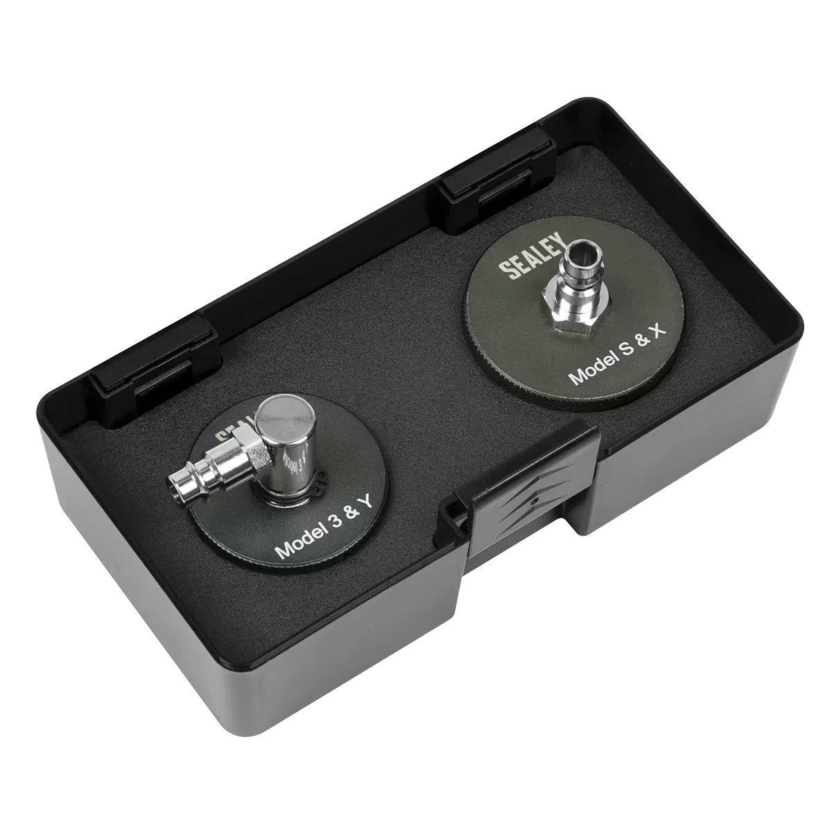 Sealey VS0204T Brake Pressure Bleeder Cap Set for Tesla