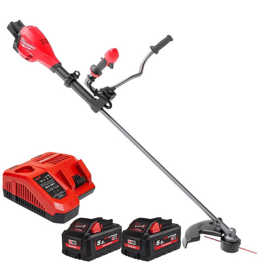 Milwaukee M18F2BCU-0 36V FUEL Brushless Brush Cutter with 2 x 5.5Ah Battery & Charger