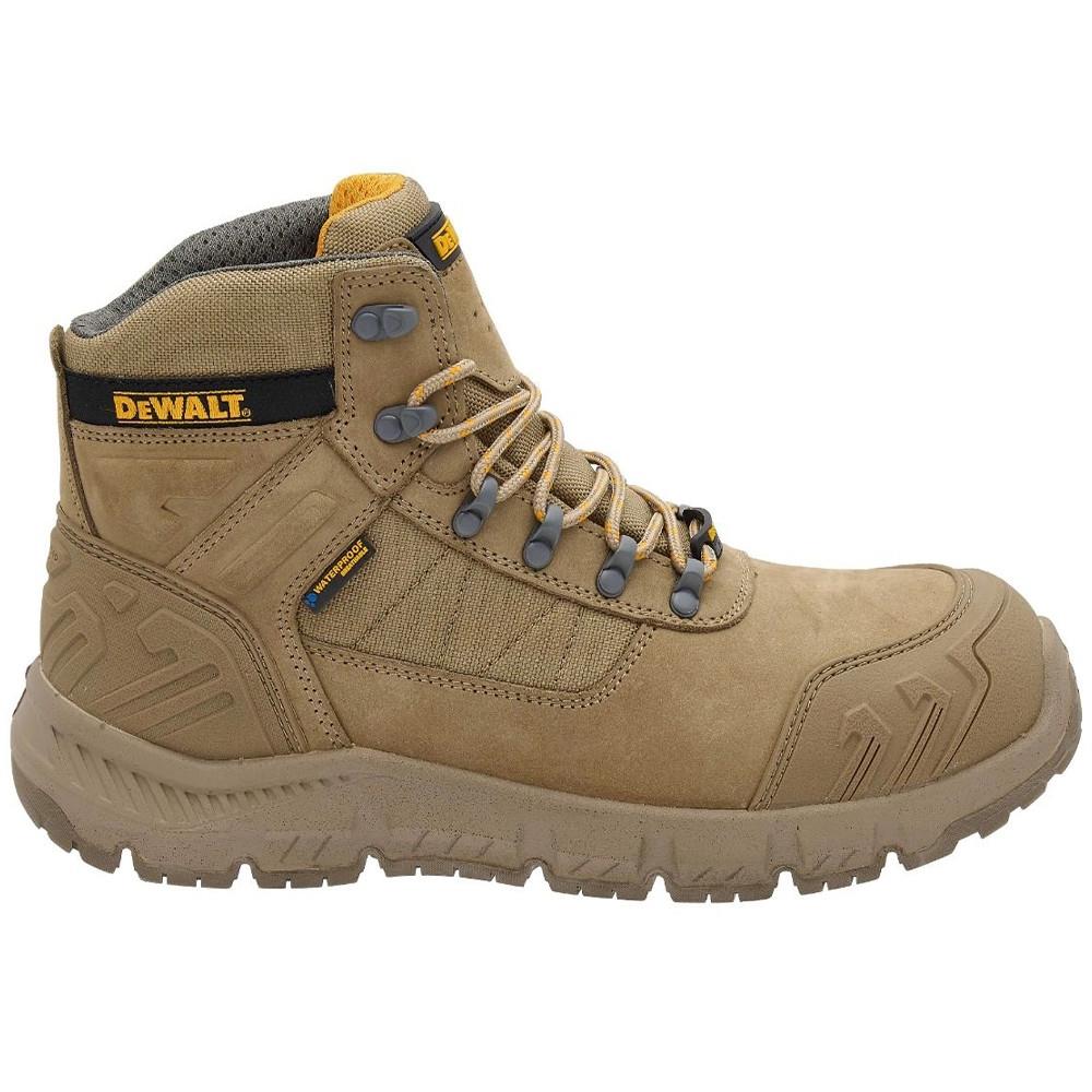 Dewalt Milburn Waterproof Safety Boots Stone - Size 10