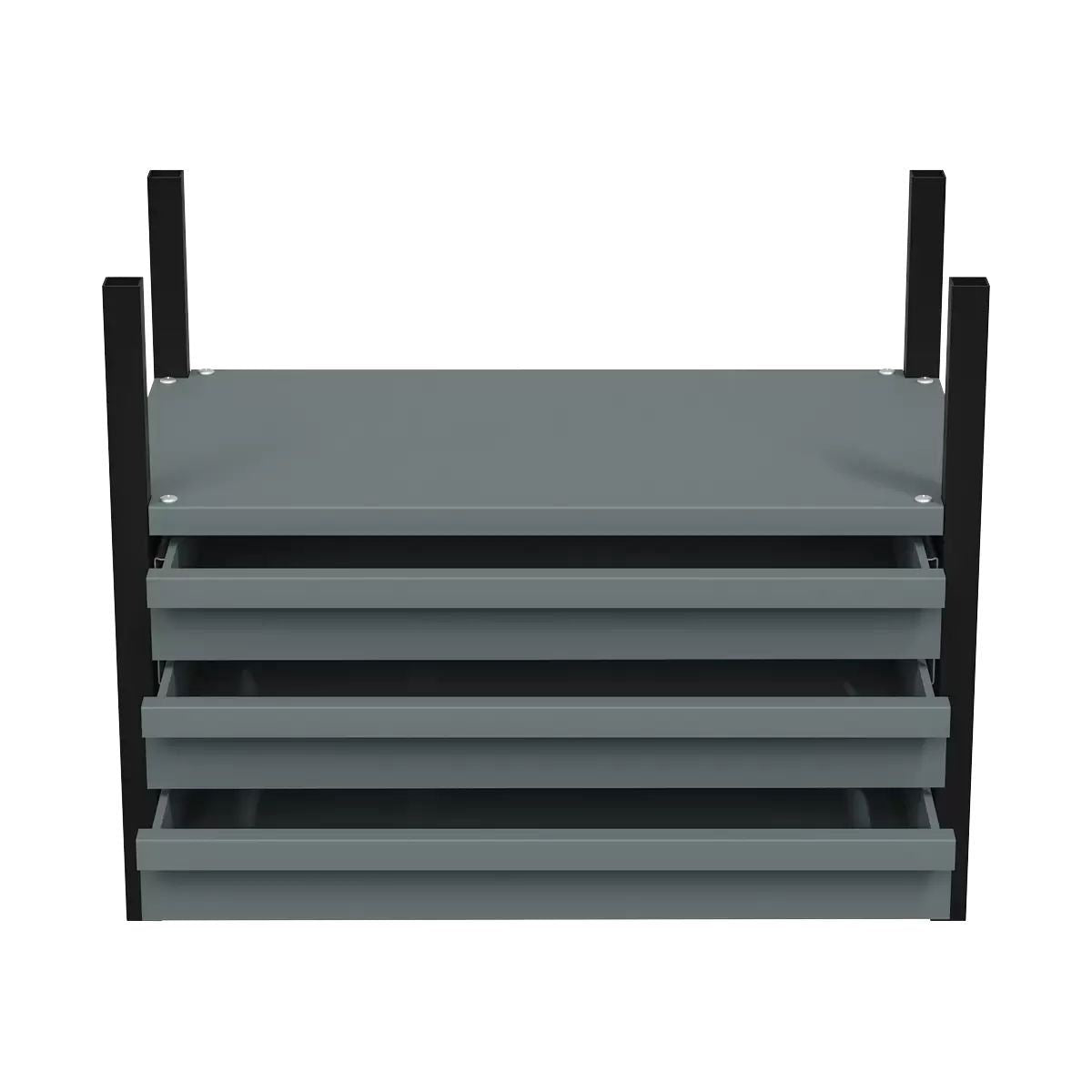 Sealey APMRM2 Modular Racking Mid Unit with 3 Drawers and 1 Shelf 580mm Versatile Storage for Tools