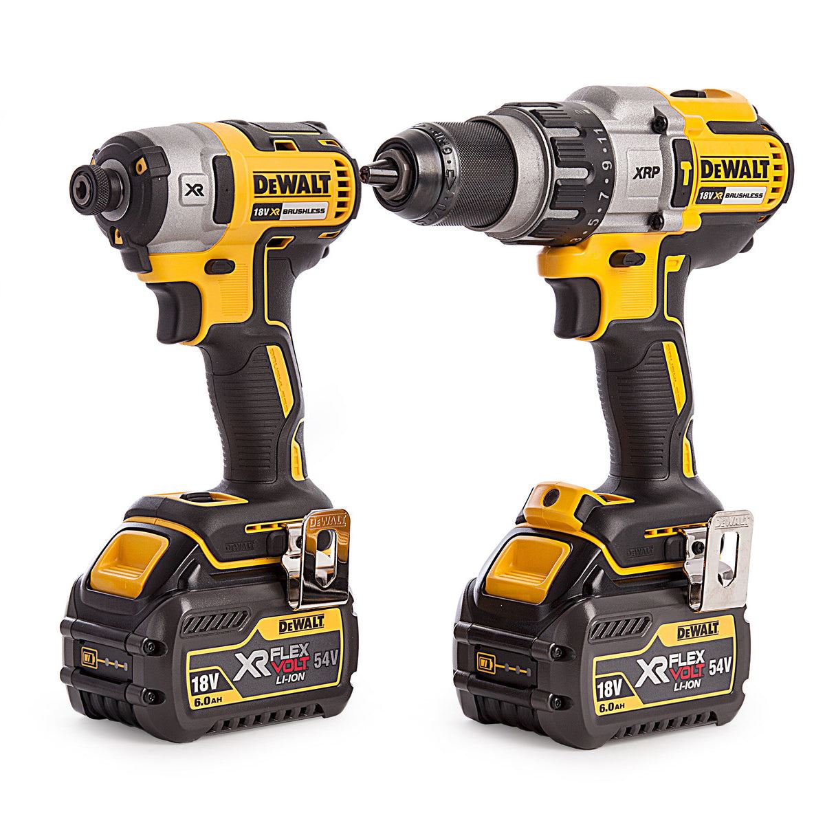Dewalt DCK276T2T 18V Brushless Twin Pack 2 x FLEXVOLT 6.0Ah Batteries & Charger