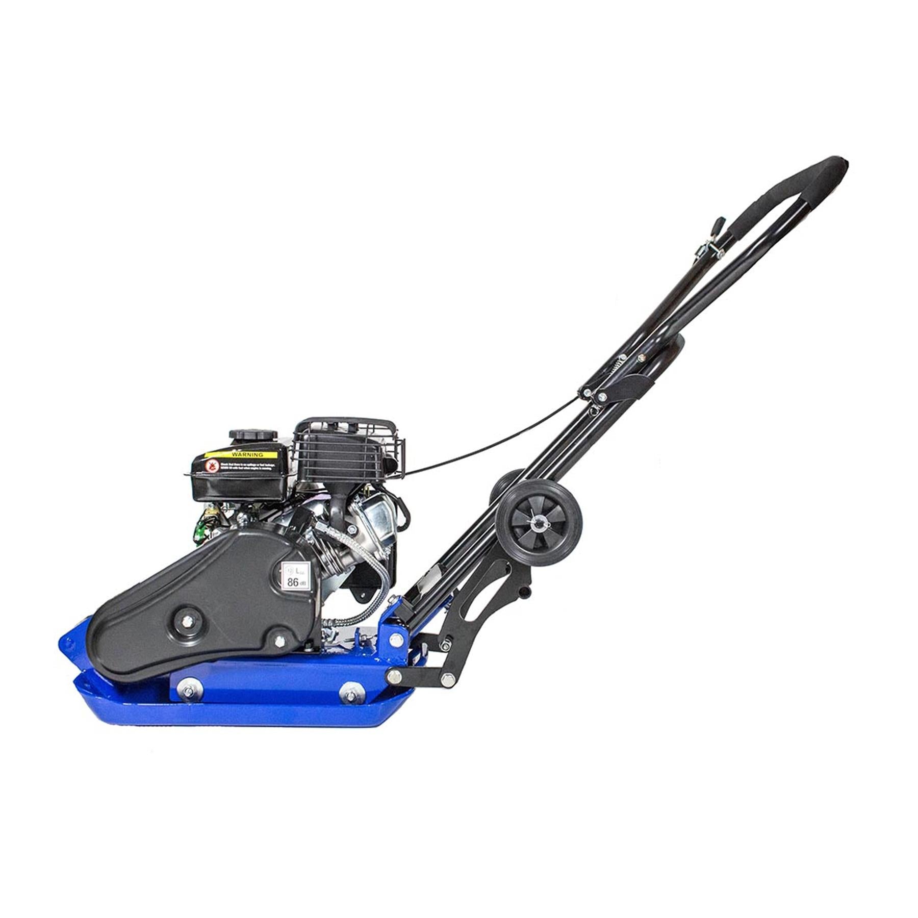 Hyundai HYCP5030 78.5cc Petrol Plate Compactor Wacker Plate with Wheel Kit and Paving Pad