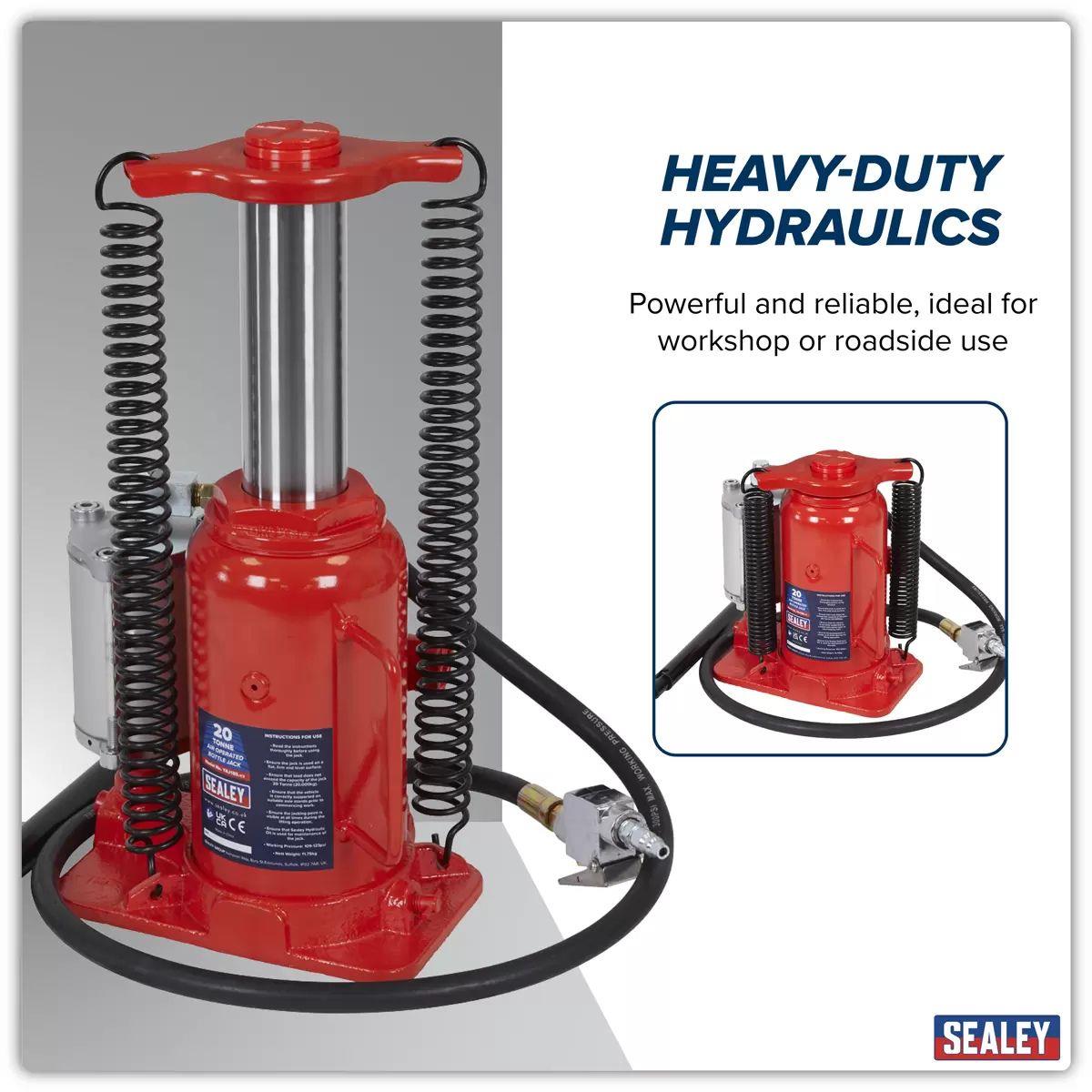 Sealey YAJ18S Air Operated Bottle Jack 18 tonne