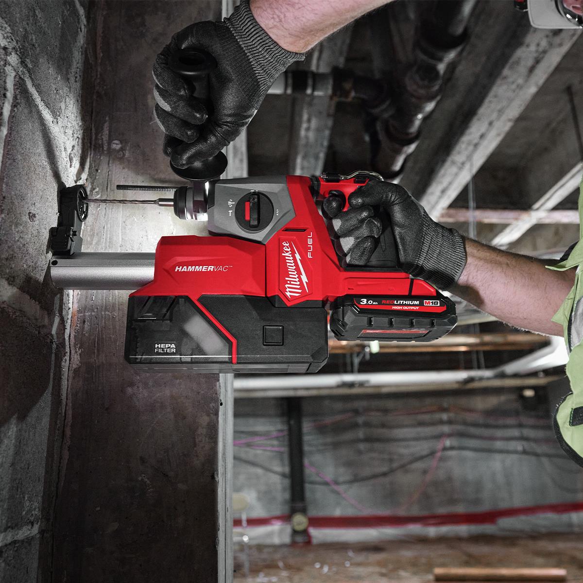Milwaukee M18FHAC16-0 18V Brushless SDS-Plus Hammer Drill With 2 x 5.0Ah Batteries Charger & Bag