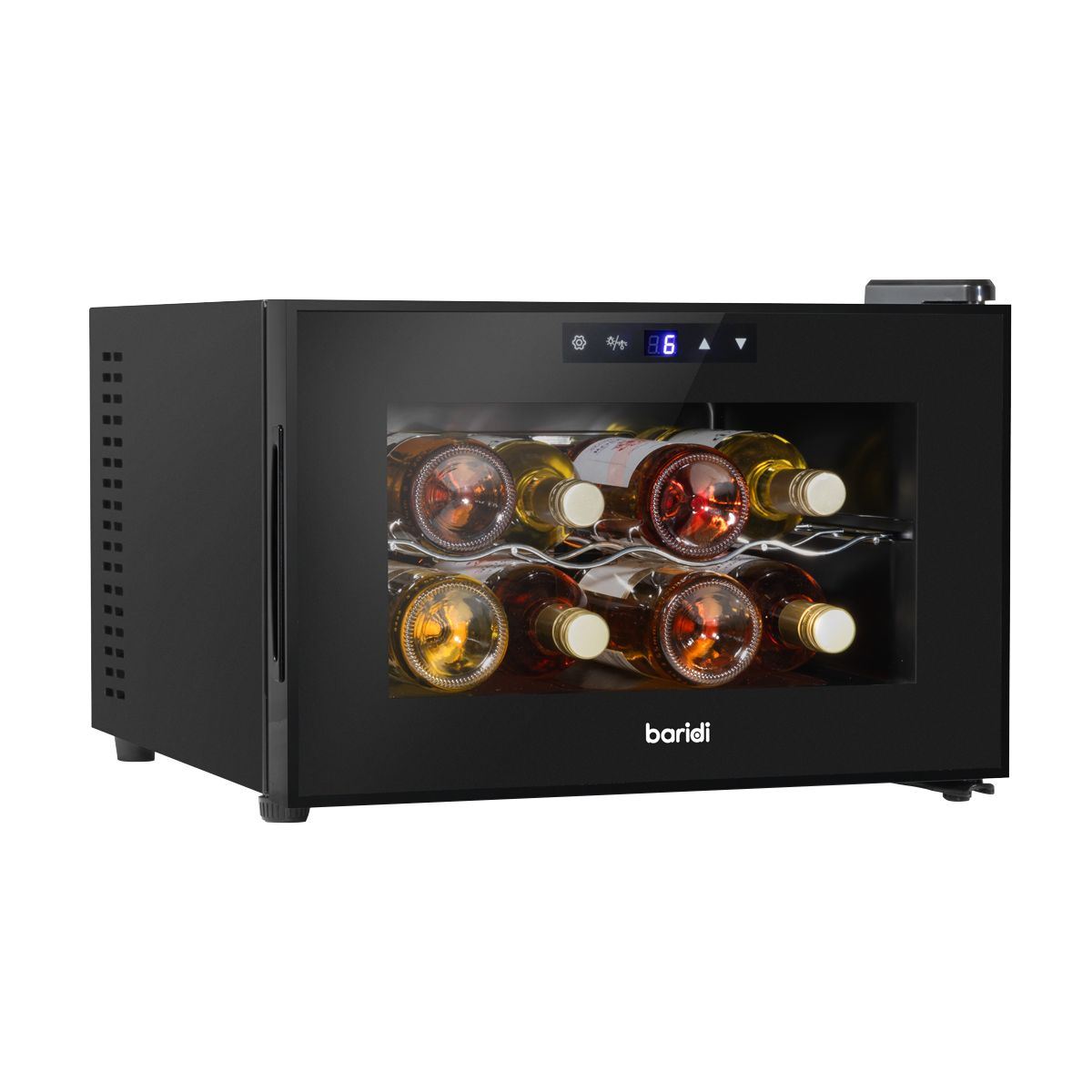 Sealey DH218 Baridi 8 Bottle Tabletop Fridge & Cooler Black