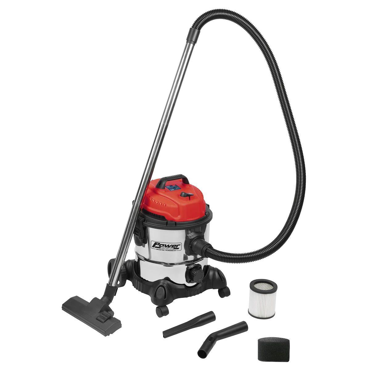 Sealey PC200SD Wet and Dry 20L Vacuum Cleaner 230V/1250W