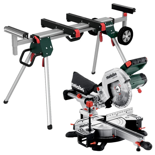 Metabo KGS 216MN 216mm Sliding Mitre Saw 110V/1500W With KSU 251 Stand