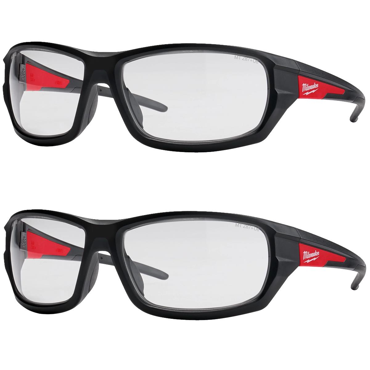 Milwaukee Performance Safety Glasses Clear 4932471883 Pack of 2
