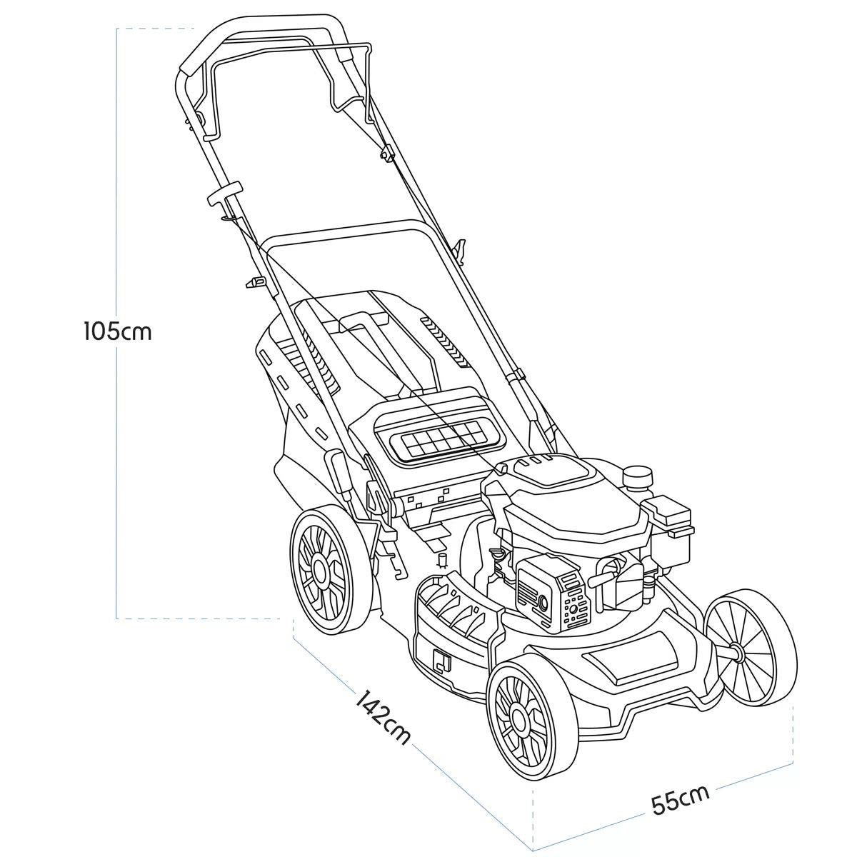 Sealey DG101 Dellonda 4-Stroke Self-Propelled Petrol Lawnmower 18