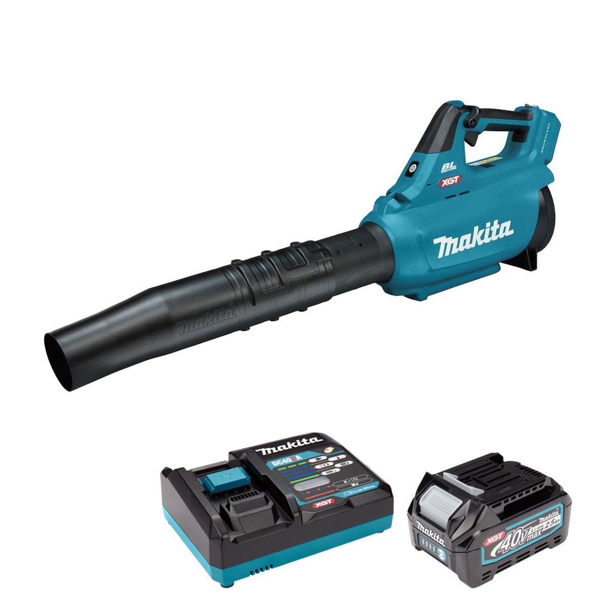 Makita UB001GZ 40V XGT Cordless Blower with 1 x 2.5Ah Battery & Charger
