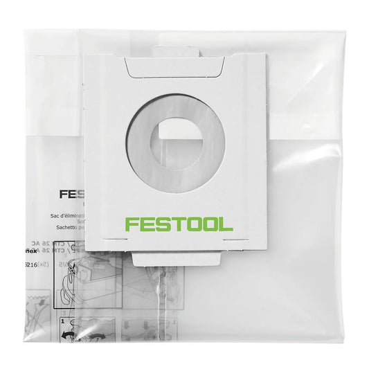 Festool 496215 ENS-CT 36 AC/5 Disposable Bags - Pack of 5 Item Condition Damaged Box