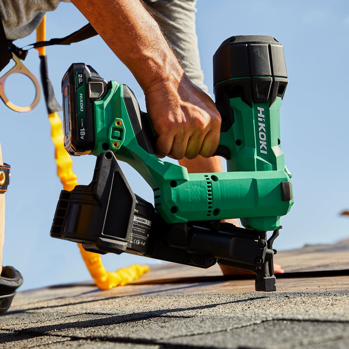 Hikoki NV1845DAJXZ 18V Brushless 2nd Generation Coil Nailer with 2 x 2.0Ah Battery Charger & Case