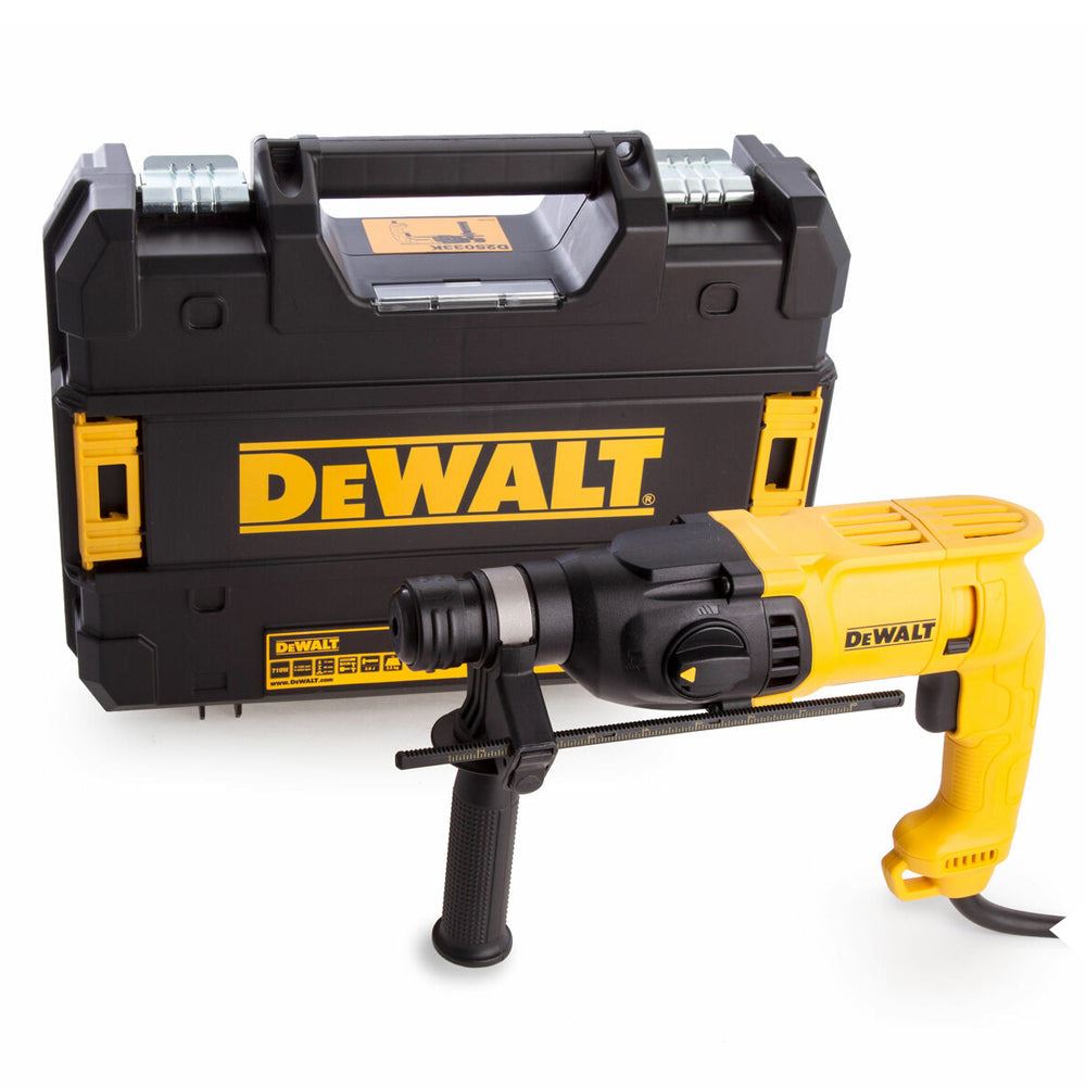 Dewalt D25033K SDS Plus 3-Mode Hammer Drill Powerful 710W/240V for Versatile Drilling Performance