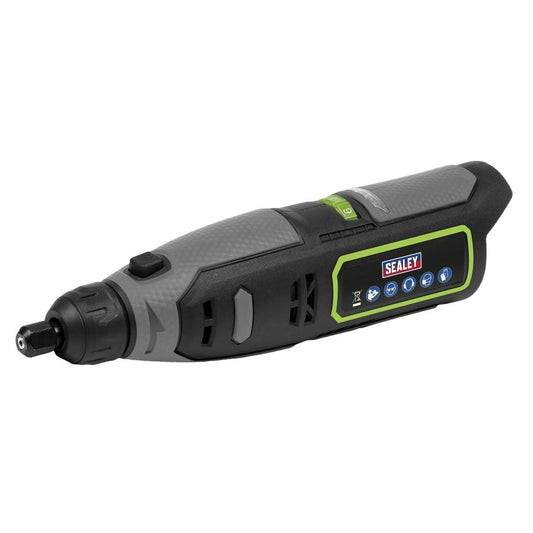 Sealey SV10.8 Series Cordless Multipurpose Mini Grinder & 50pc Accessory Kit 10.8V Body Only CP108VMGBO