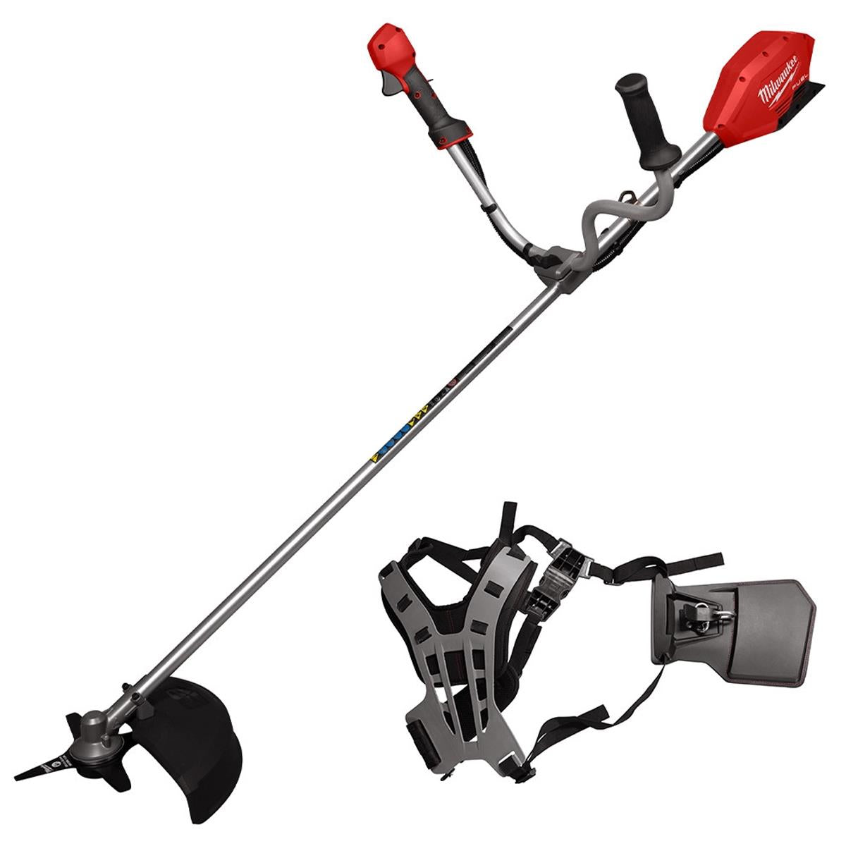 Milwaukee M18FBCU-0 M18 18V Brushless Brush Cutter With 2 x 12.0Ah Batteries Charger & Harness