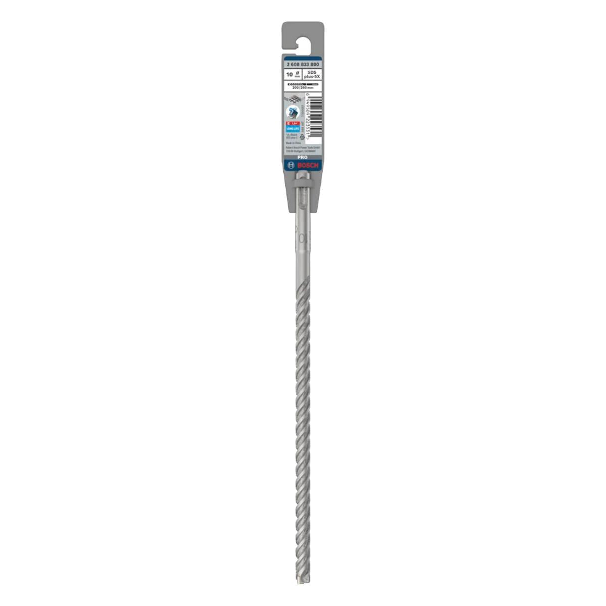 Bosch PRO SDS Plus-5X 10mm x 200mm x 260mm Hammer Drill Bit 2608833800