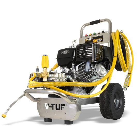 V-TUF GB110 21L/min Industrial 13HP Gearbox Driven Honda Petrol Pressure Washer 3000psi & 200Bar