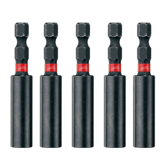 Milwaukee 60mm Shockwave Magnetic Bit Holder 4932472063 Pack of 5