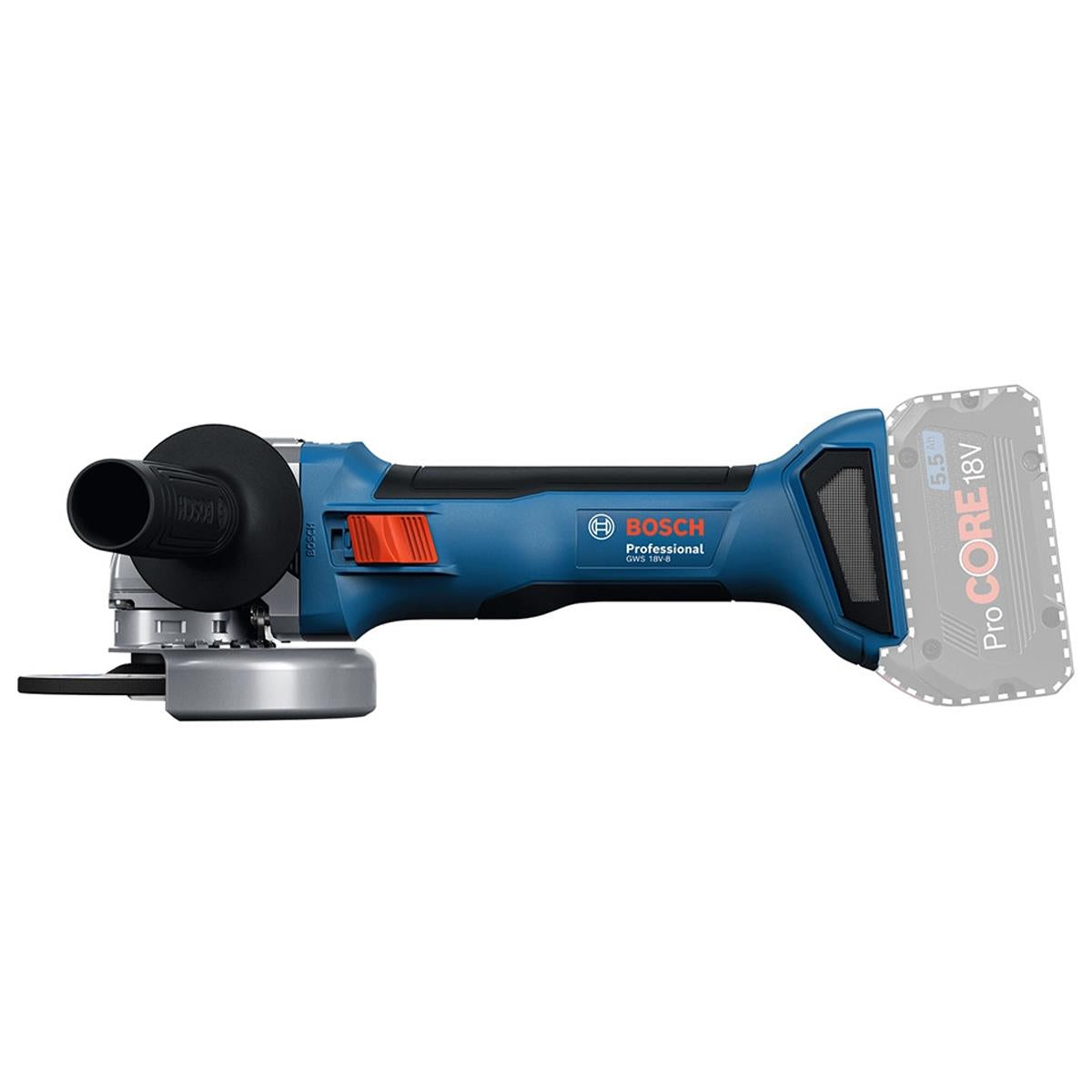 Bosch GWS 18V-8 18V Brushless 125mm Angle Grinder Body Only 06019N9000