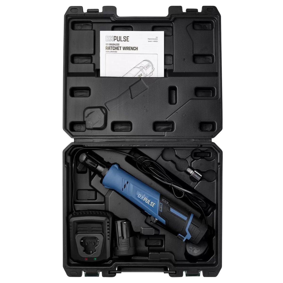 Draper DX12VRWKUK DXPULSE 12V Ratchet Wrench Kit 1/2