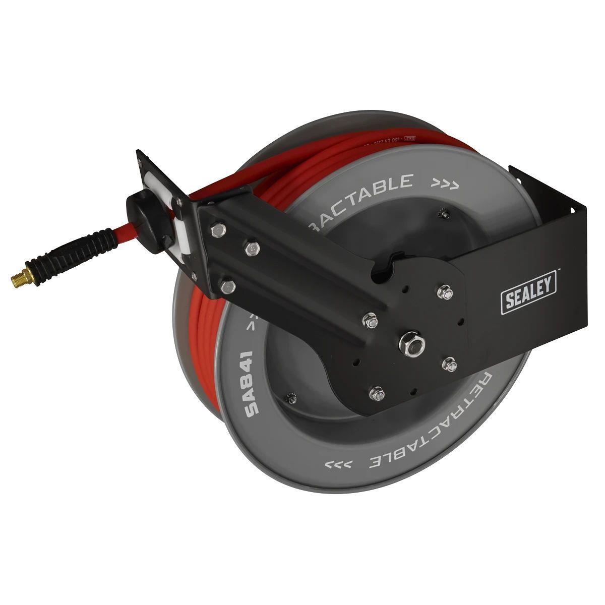 Sealey SA841 Retractable Air Hose Metal Reel 15mtr Ø10mm