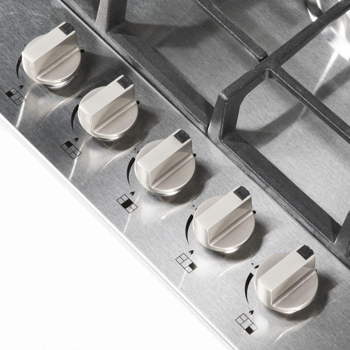 Sealey DH227 Baridi Gas Hob with 5 Cooking Zones 70cm Stainless Steel