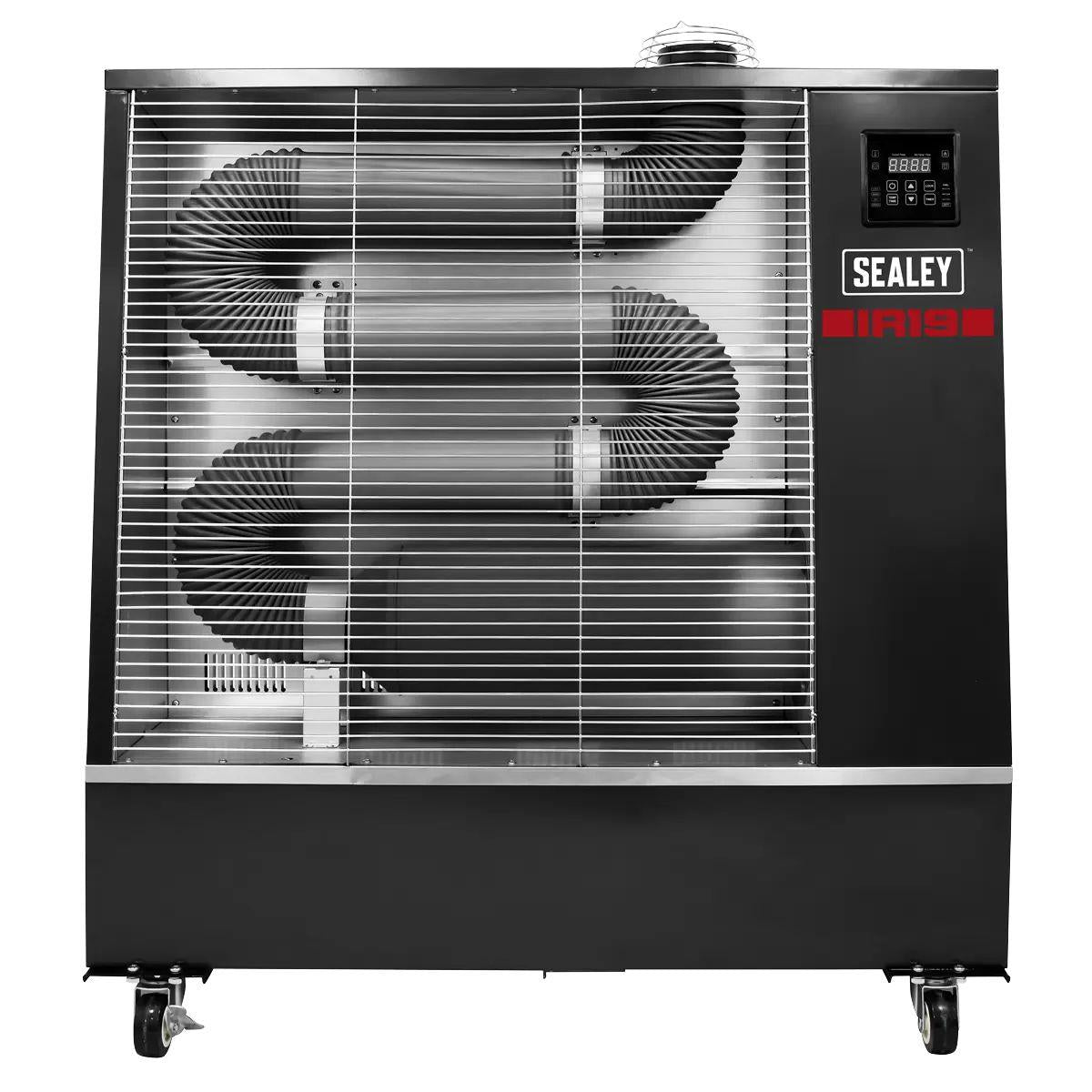 Sealey IR19 Industrial Infrared Diesel Heater 19kW/230V Soft-touch control panel with LED display