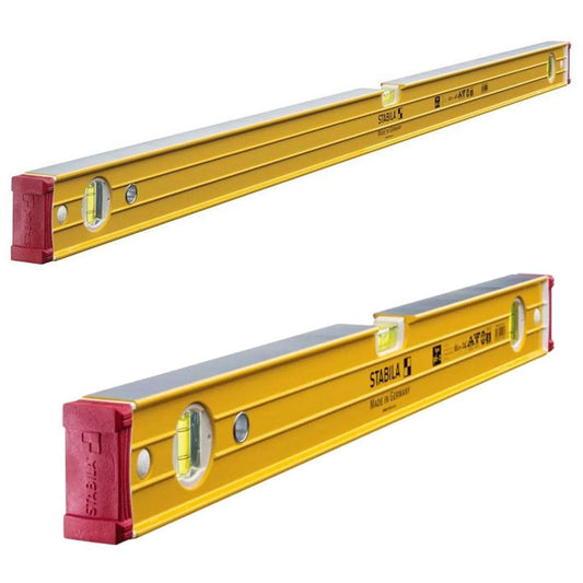 Stabila 96-2 Double Plumb Ribbed Box Level 60cm + 120cm Twin Pack