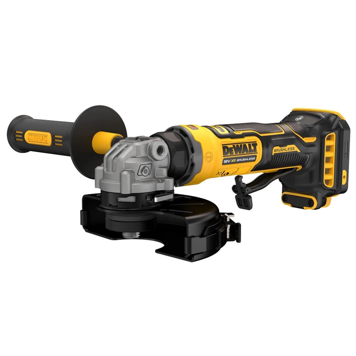 Dewalt DCG404N-XJ 18V XR Brushless Angle Grinder With 1 x 5.0Ah Battery & Charger