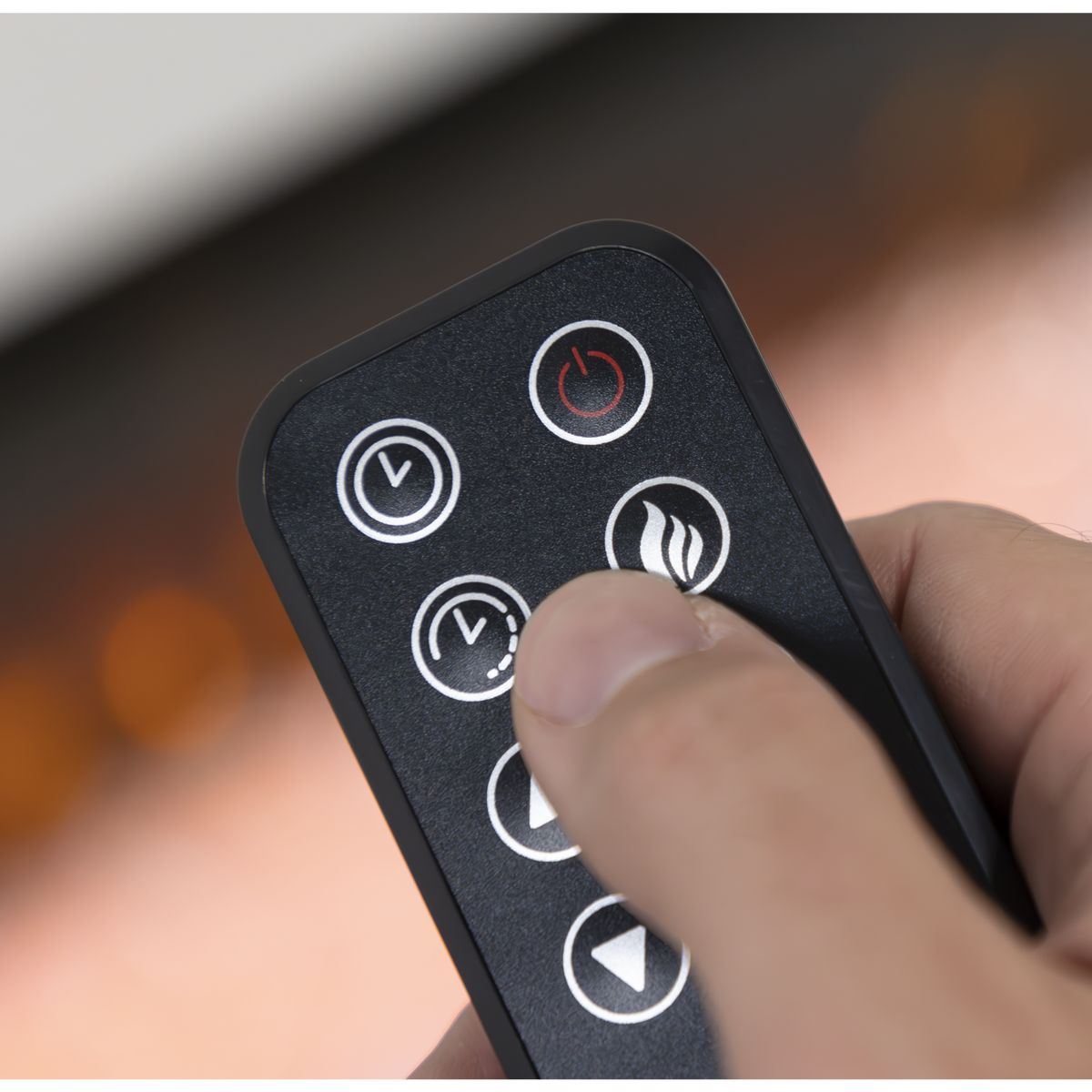 Sealey DH112 Baridi Wall Mounting Electric Fireplace with LED Flame Effect 52