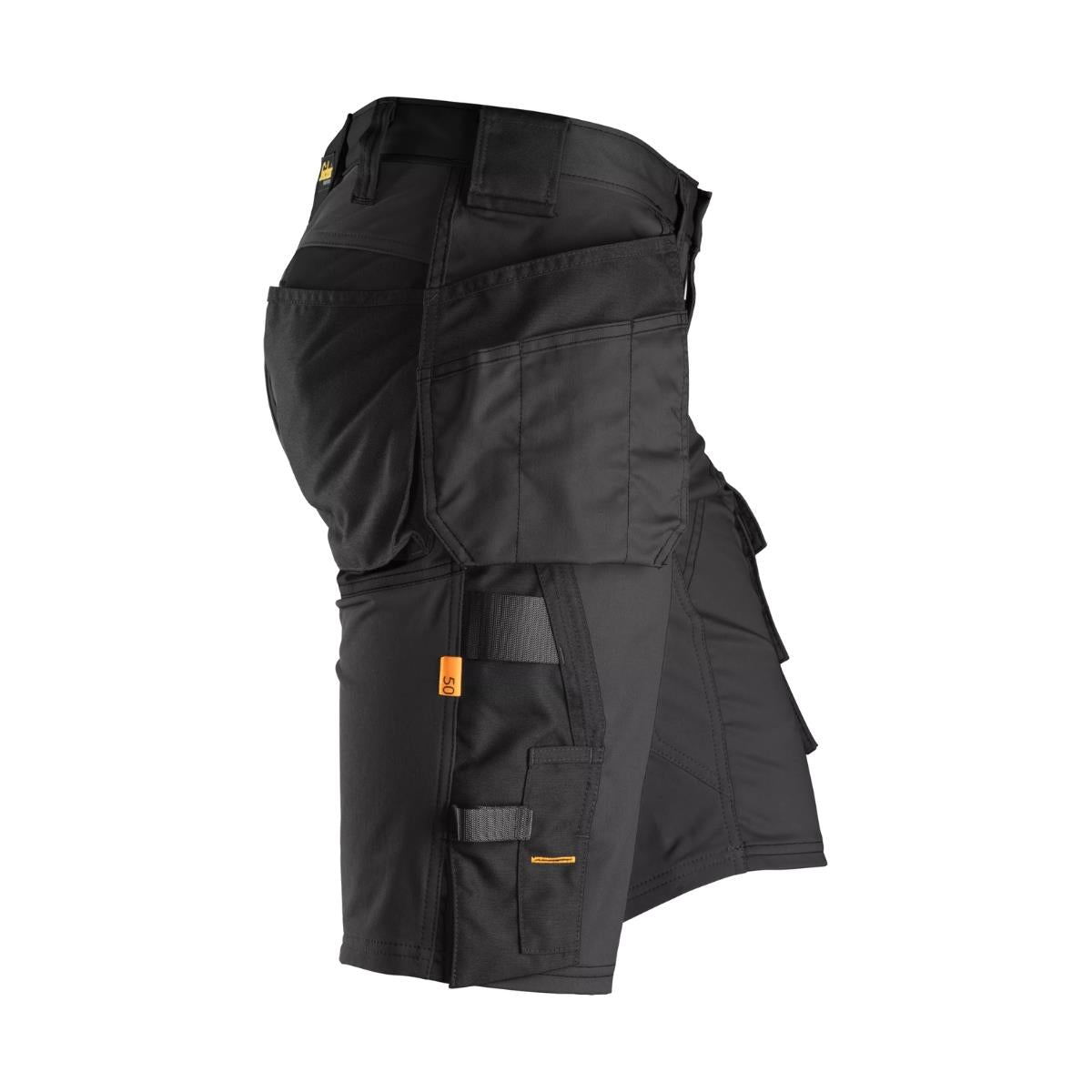Snickers AllroundWork Stretch Shorts with Holster Pockets Black - 33