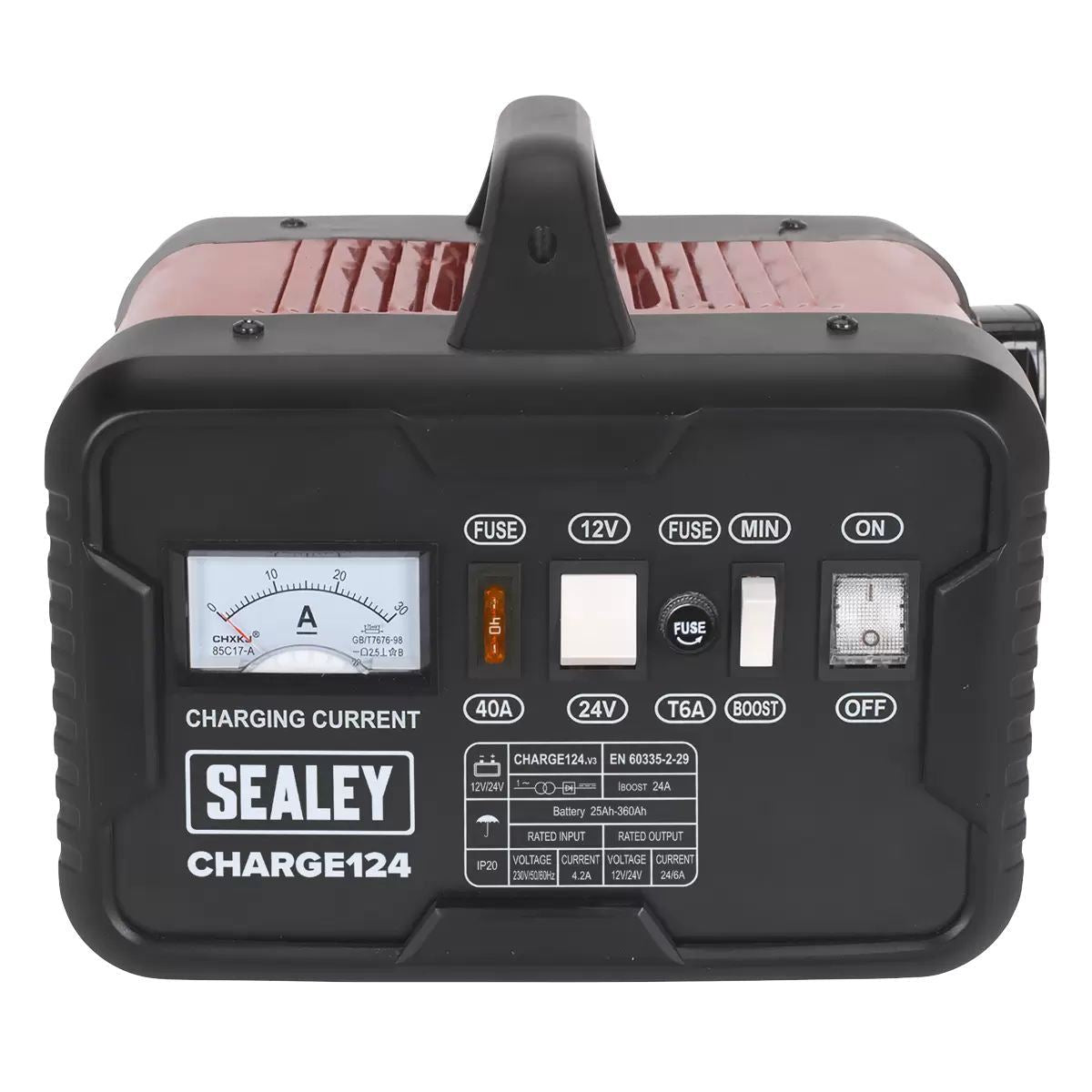 Sealey CHARGE124 28A 12/24V Battery Charger