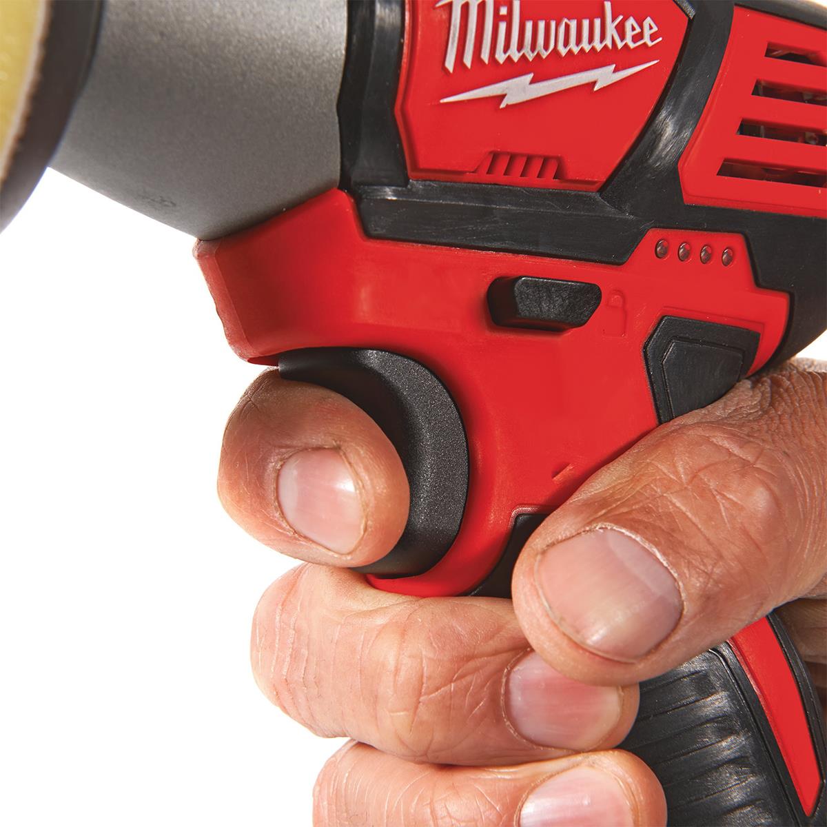 Milwaukee M12BPS-0 12V Compact Polisher / Sander With 1 x 4.0Ah Battery & Charger