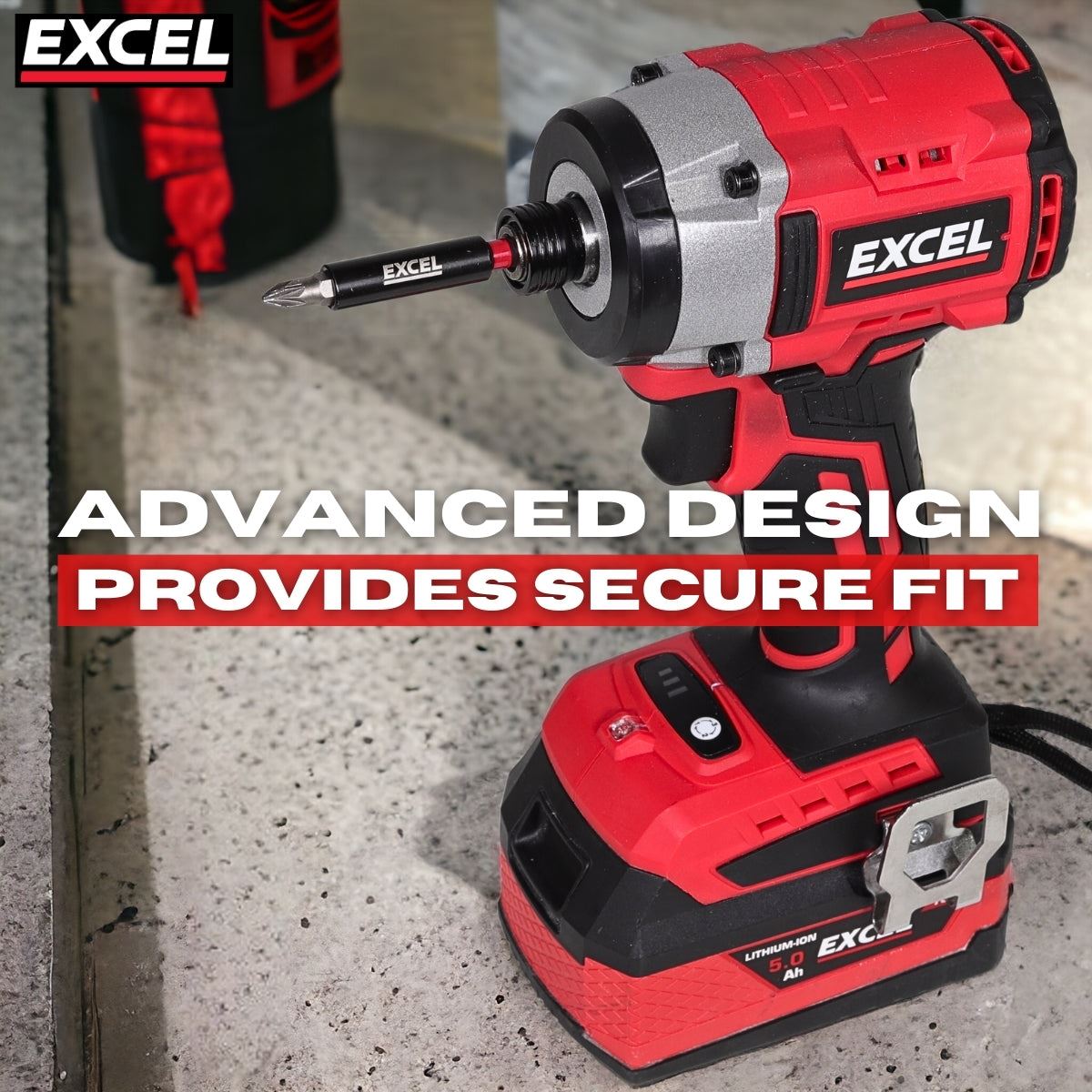 Excel 60mm Magnetic Impact Bit Holder Pack of 5