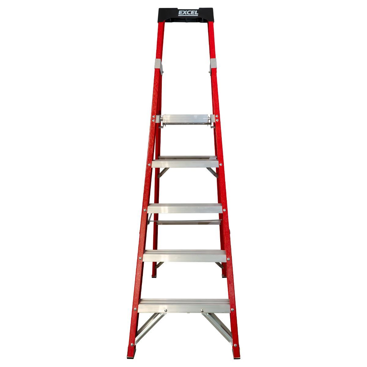 Excel Electricians Fibreglass Platform Step Ladder 5 Tread 1.81m EN131